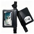 IPX8 Waterproof Floating Waist Bag with Touch Window - 8.5" - Black