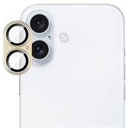 iPhone 17 Imak Full Cover Metal and Tempered Glass Camera Lens Protector - Yellow