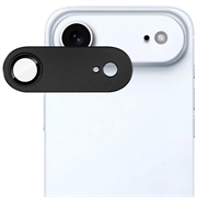 iPhone Air Imak Full Cover Metal and Tempered Glass Camera Lens Protector - Black