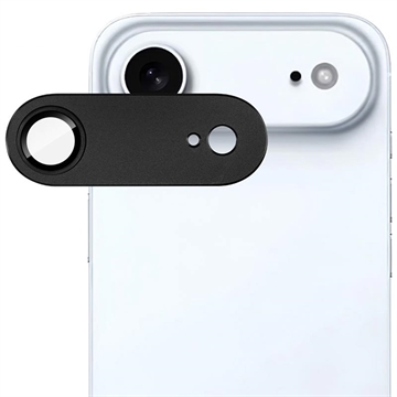 iPhone Air Imak Full Cover Metal and Tempered Glass Camera Lens Protector - Black