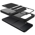 Imak Ruiyi Samsung Galaxy Z Flip4 5G Hybrid Case - Carbon Fiber - Black