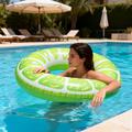 Inflatable Swim Ring / Swimming Tube for Beach, Pool - Lime