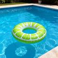 Inflatable Swim Ring / Swimming Tube for Beach, Pool - Lime