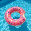 Inflatable Swim Ring / Swimming Tube for Beach, Pool - Pink Donut