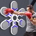 Interactive Music Boxing Machine with Boxing Gloves - White / Grey