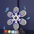 Interactive Music Boxing Machine with Boxing Gloves - White / Grey