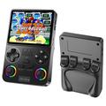 J36 Ultra Retro Handheld Gaming Console with RGB Joysticks - Black
