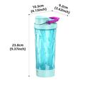 JBB-103 Electric Protein Shaker / Self-Stirring Bottle 600ml - Sky Blue