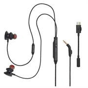 JBL Quantum 50C Wired In-Ear Gaming Headphones - Black