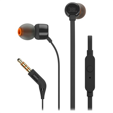 JBL Tune 110 In-Ear Headphones with Microphone - 3.5mm - Black