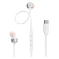 JBL Tune 310C Pure Bass USB-C In-Ear Headphones - White