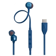 JBL Tune 310C Pure Bass USB-C In-Ear Headphones - Blue