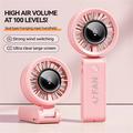 JF133 Portable Handheld Foldable Fan - 3600mAh - Pink
