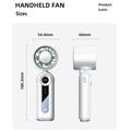 JF163 3-in-1 Handheld Fan with 199-Speed Levels - 4000mAh - White