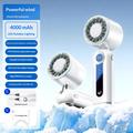 JF163 3-in-1 Handheld Fan with 199-Speed Levels - 4000mAh - White
