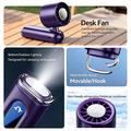 JF163 3-in-1 Portable Neck Cooling Fan - 4000mAh - Grey