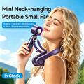 JF163 3-in-1 Portable Neck Cooling Fan - 4000mAh - Grey