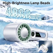 JF163 3-in-1 Portable Neck Cooling Fan - 4000mAh - White