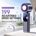 JF166 Portable TEC Air Cooler Fan with 199-Speed - Grey