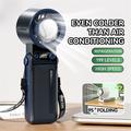 JF168 Portable Handheld Fan with Air Cooler 6000mAh - Grey