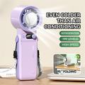 JF168 Portable Handheld Fan with Air Cooler 6000mAh - Purple