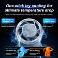 JF181 Portable Handheld Cooling Fan with LED Light - 6000mAh