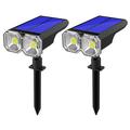 JG025 Solar LED Garden Lights with Ground/Wall Mount