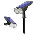 JG025 Solar LED Garden Lights with Ground/Wall Mount