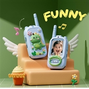 JK200 Kids Video Walkie-Talkie with Camera - 2 Pcs. - Blue Dinosaur