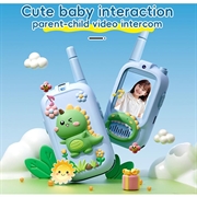 JK200 Kids Video Walkie-Talkie with Camera - 2 Pcs. - Blue Dinosaur