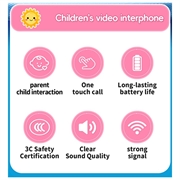 JK200 Kids Video Walkie-Talkie with Camera - 2 Pcs. - Blue Dinosaur
