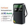 JOC TG-77 Portable FM/AM/SW Radio for Elderly - Black