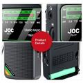 JOC TG-77 Portable FM/AM/SW Radio for Elderly - Black