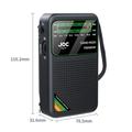 JOC TG-77 Portable FM/AM/SW Radio for Elderly - Black