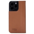 iPhone 15 Pro Max JT Berlin BookCase Tegel Flip Leather Case - Cognac