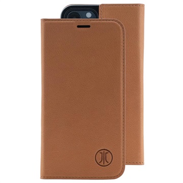 JT Berlin Tegel iPhone 12/12 Pro Flip Leather Case - Brown