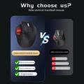 Jomaa JOM255 Ergonomic Trackball Wireless Mouse - Black