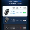 Joyroom JR-CCN18 65W Fast Car Charger - Black