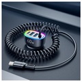 Joyroom JR-CL19 4-in-1 Fast Car Charger with USB-C Cable - 60W - Black