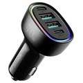 Goobay 48W Fast Car Charger with USB-C PD & USB-A QC3.0 - Black