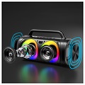 Joyroom JR-MW02 Bluetooth Speaker with RGB LED Lights - 40W - Black