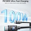 Joyroom S-A65 Magnetic USB-C Cable - 100W/1.2m - Black