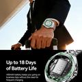 Joyroom Venture JR-FV2 Pro Smartwatch with 120+ Sport Modes - 5ATM - Silver / Green