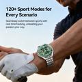 Joyroom Venture JR-FV2 Pro Smartwatch with 120+ Sport Modes - 5ATM - Silver / Green