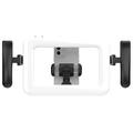 K03 Handheld Ring Light with Phone Holder - Black