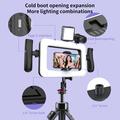 K03 Handheld Ring Light with Phone Holder - Black