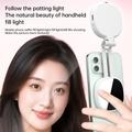 K04 Magnetic Selfie Ring Light with Mirror - White