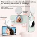 K04 Magnetic Selfie Ring Light with Mirror - White