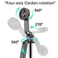 K05 Magnetic Tripod Selfie Stick with Bluetooth Remote - Black