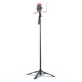 K06 Magnetic Bluetooth Selfie Stick with Dual Fill Lights - 170cm - Black
